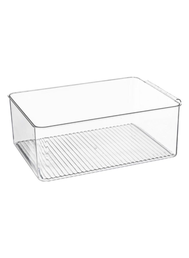 Five Simply Smart Tidy Dual Fridge Organizer Box Clear and Grey Large 189619 - Image 2