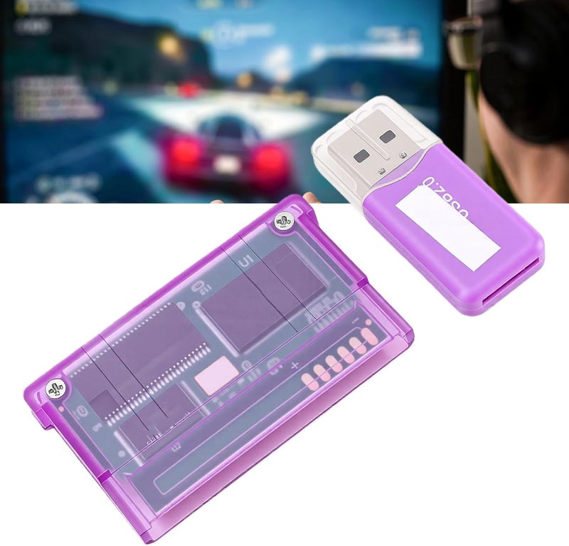 GBA Flash Cartridge, SD Cartridge Flash Memory Card for Game Boy Advance SP and DS, Supports TF Card with Reader, Capacity Up to 2GB - Image 3