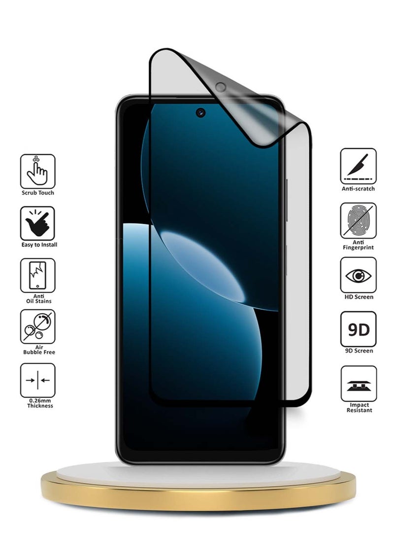 Wtech Huawei Nova Y73 4G 2025 Premium Nano Ceramic Full Glue Full Cover Matte Flexible Screen Protector (MSCNMN) - Clear/Black - Image 2