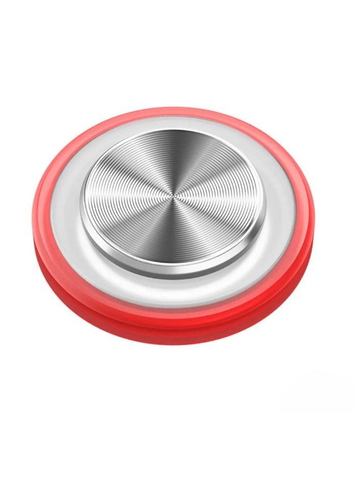 عصا التحكم في اللعبة، وحدة تحكم تعمل باللمس، عصا تحكم مستديرة حساسة للعبة للهاتف المحمول، وحدة تحكم بزر معدني عالي الجودة للكمبيوتر اللوحي Android Iphone، (قطعة واحدة، أحمر) - Image 1