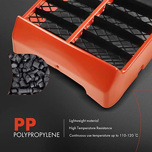 A-Premium Orange Plastic Gas Tank Side Covers with Grill Compatible with Yamaha Banshee 350 1987-2006 2-PC Set - Image 3