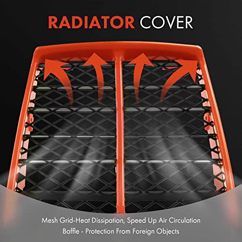 A-Premium Orange Plastic Gas Tank Side Covers with Grill Compatible with Yamaha Banshee 350 1987-2006 2-PC Set - Image 4