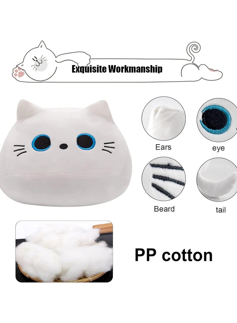general White cat plush body pillow, cute cat pillow, soft baby plush toys for kids, cat plush toys kawaii plush toys for boys and girls gifts - Image 2