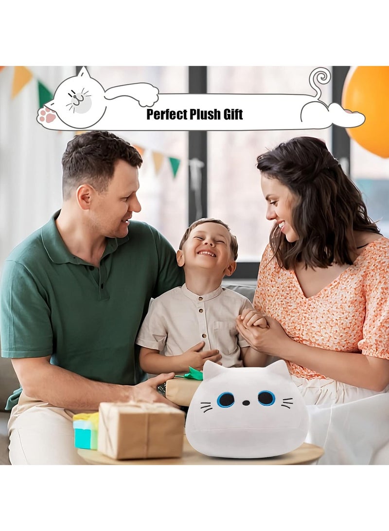 general White cat plush body pillow, cute cat pillow, soft baby plush toys for kids, cat plush toys kawaii plush toys for boys and girls gifts - Image 4