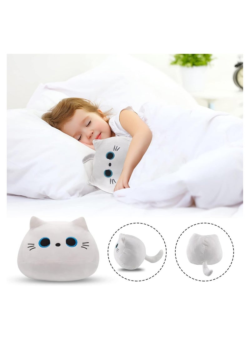 general White cat plush body pillow, cute cat pillow, soft baby plush toys for kids, cat plush toys kawaii plush toys for boys and girls gifts - Image 3