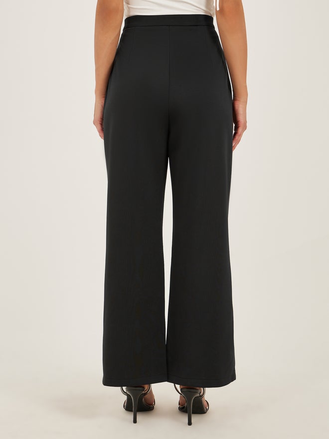 Styli Styli Black Embellishments Wide Leg Pants  - Image 5