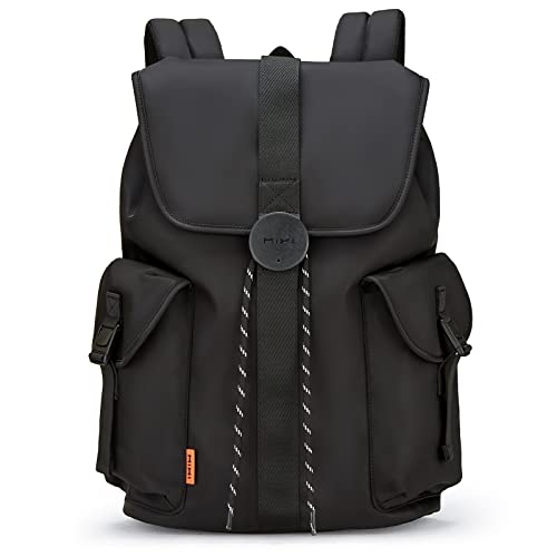 mixi Travel Laptop Backpack for Women & Men Carry On Backpack fits 16'' Laptop, Waterproof Lightweight Casual Hiking Weekender Bags Rucksack,17 Inch, Knight Black - Image 1