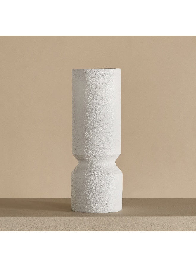 Home Box مزهرية مخروطية بيضاء من البولي ريزين لتزيين المنزل - Image 2