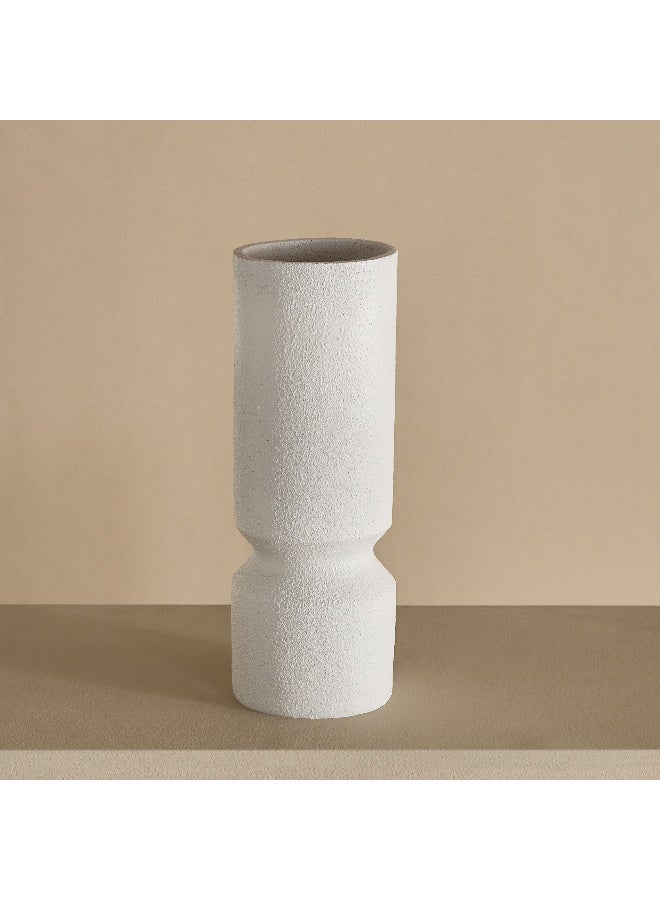 Home Box مزهرية مخروطية بيضاء من البولي ريزين لتزيين المنزل - Image 3