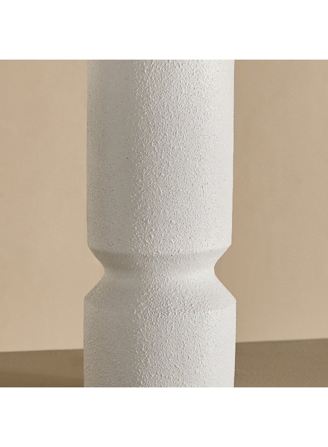 Home Box مزهرية مخروطية بيضاء من البولي ريزين لتزيين المنزل - Image 4