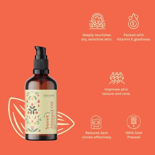Tattvalogy Nature's Tattva First Press Sweet Almond Oil from Kashmir, 100ml - Image 4