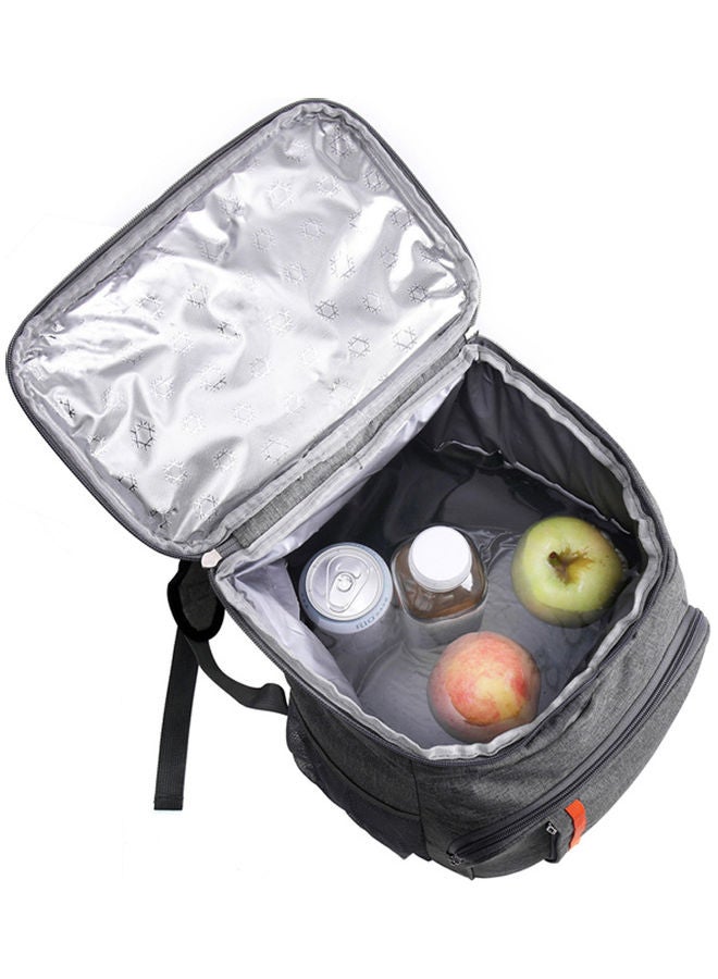Generic 18L Large Capacity Leak Proof Lunch Backpack Thermal Large Picnic Cool and Warm Insulated Bag Outdoor Food and Beverage Storage Shoulder Bag Navy blue 45.00*10.00*30.00cm  - Image 3