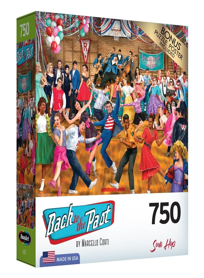 RoseArt - Back to The Past - Sock Hop - 750 Piece Jigsaw Puzzle for Adults - Image 2