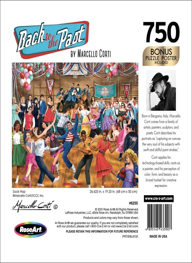 RoseArt - Back to The Past - Sock Hop - 750 Piece Jigsaw Puzzle for Adults - Image 5