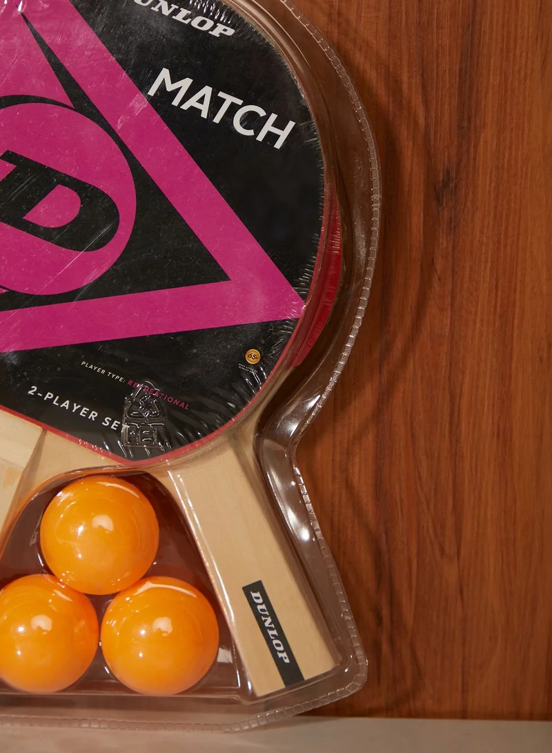 DUNLOP Match 2 Player Table Tennis Set
