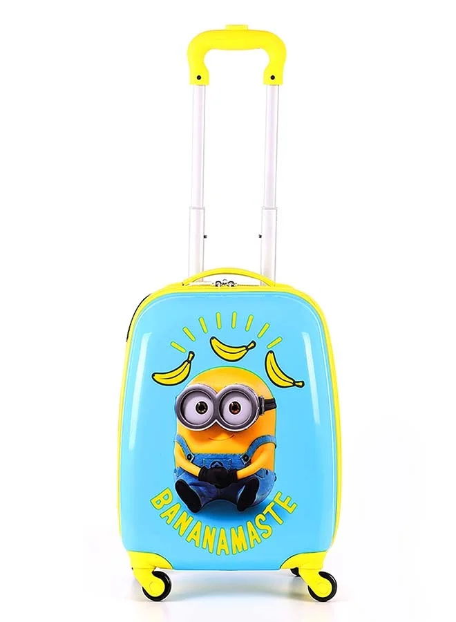 Trucare Universal Minions Kids Luggage with Reusable Stickers 18 inches