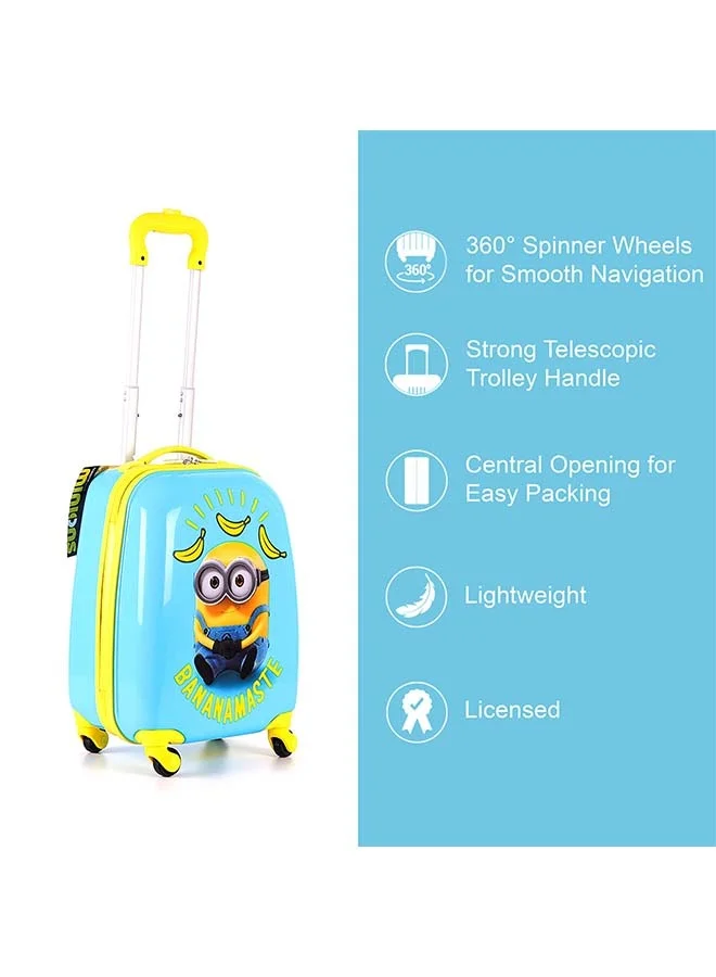 Trucare Universal Minions Kids Luggage with Reusable Stickers 18 inches