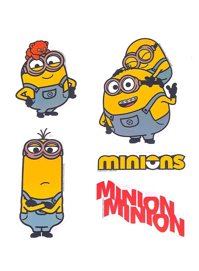 Trucare Universal Minions Kids Luggage with Reusable Stickers 18 inches