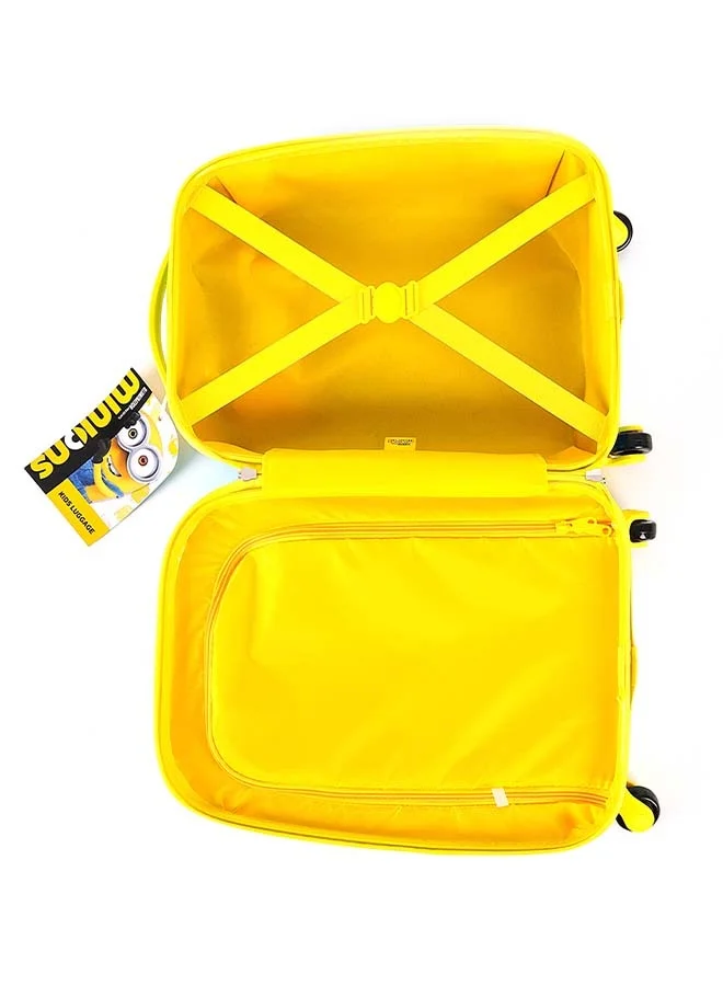 Trucare Universal Minions Kids Luggage with Reusable Stickers 18 inches
