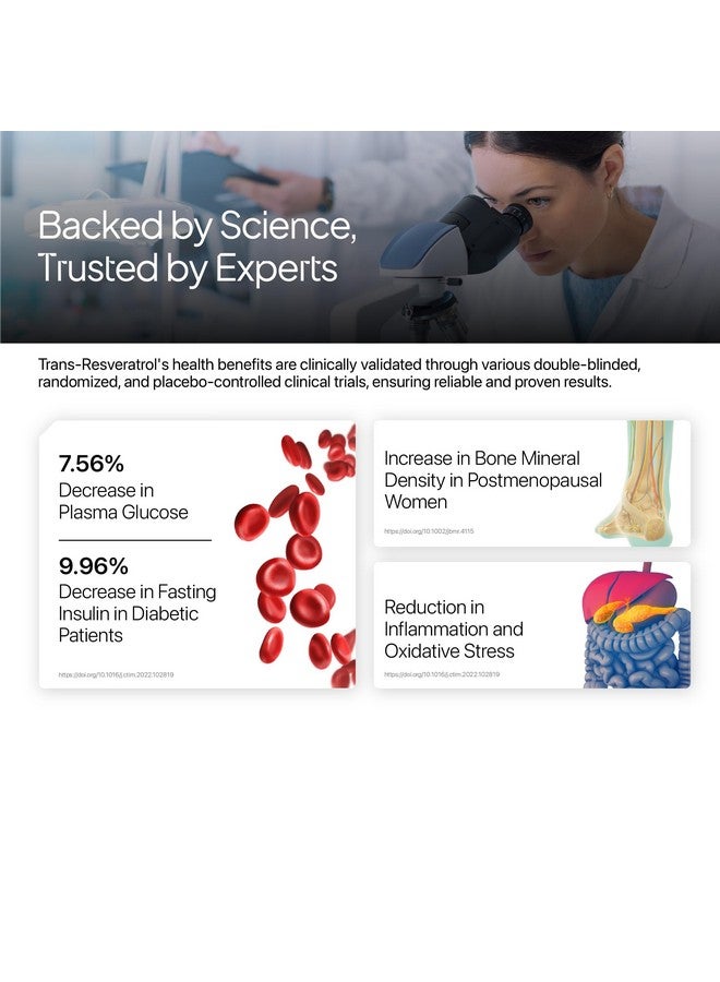 Decode Age Trans Resveratrol Supplement, Powerful Antioxidant for Anti-Ageing, Anti-Inflammatory, Metabolism & Heart Health, 500mg, 60 Veg Capsules - Image 4