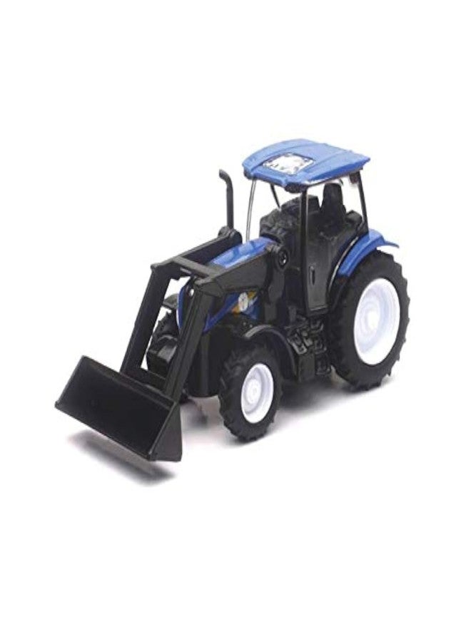NewRay New-Ray Toys 32123 Die Cast New Holland Farm Tractor T6 with Loader Blue - Image 2