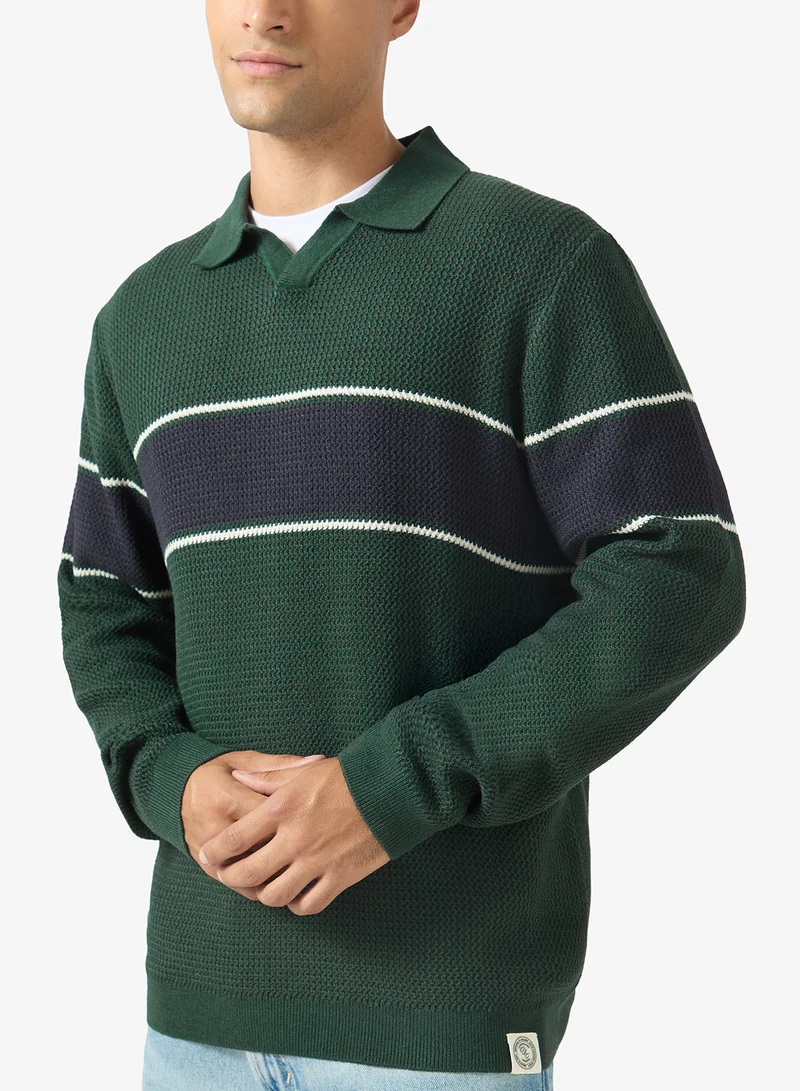 JACK & JONES  Casual Long Sleeve Polo Sweater for Men | Best Price UAE