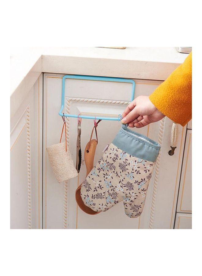 NIBEMINENT Towel Rack Bar Hanging Holder Blue  - Image 4