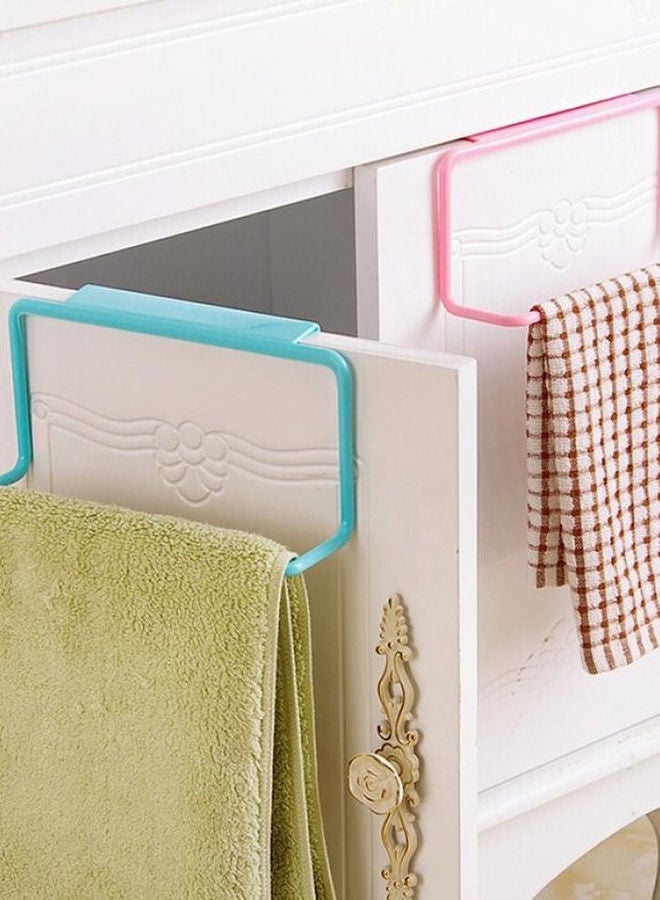 NIBEMINENT Towel Rack Bar Hanging Holder Blue  - Image 2
