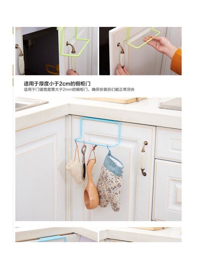 NIBEMINENT Towel Rack Bar Hanging Holder Blue  - Image 3