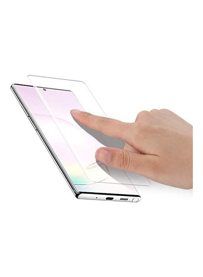 NIBEMINENT UV Full Liquid Tempered Glass For Samsung Galaxy Note 20 Ultra Clear - Image 3