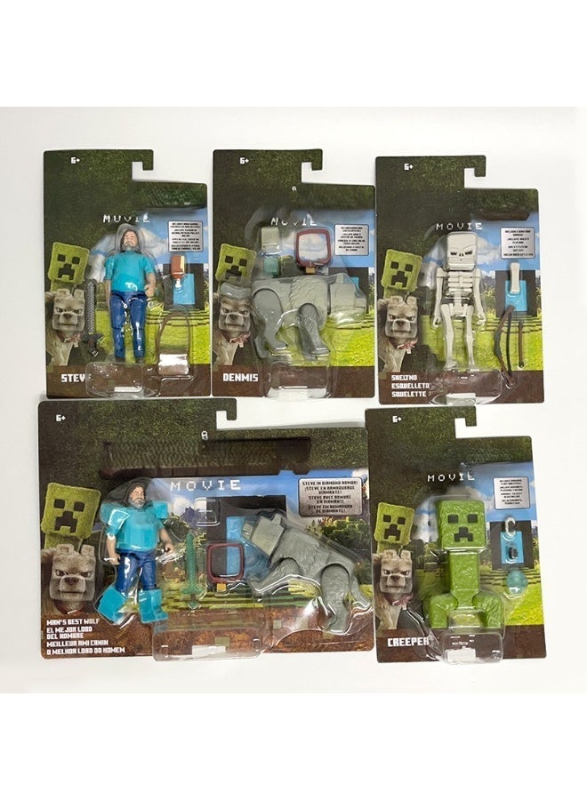 Mindcraftz Minecraft Mini Action Figure Toys Set Removable Wolf 10cm - Image 3