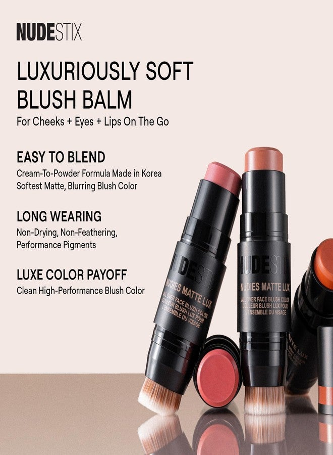 نوديستكس أحمر خدود Nudestix Nudies Matte Lux All Over Face Blush Color، 7 غرام (عبوة من قطعة واحدة) - Image 5