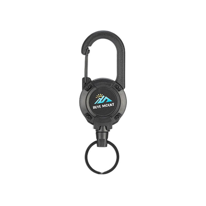 Outdoor camping easy-open retractable buckle steel wire rope multi-functional key ring camping lure rebound anti-loss rope - Image 3