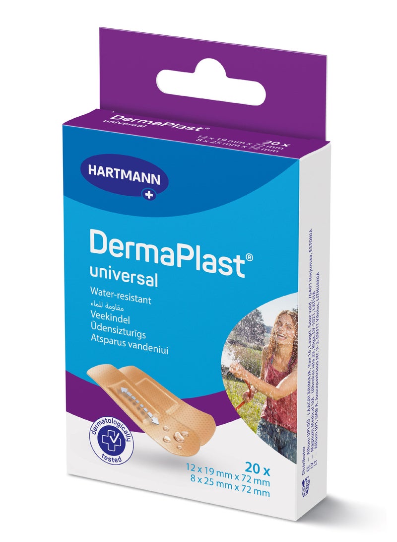 DERMAPLAST درمابلاست يونيفرسال 20 شريطًا لاصقًا/حزمة - Image 1