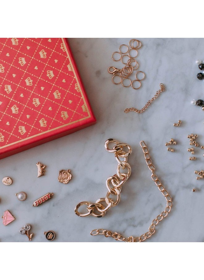 Make It Real Make It Real: Juicy Coture Chains & Charms, DIY Bracelet Kit, Includes 12 Juicy Coture Charms, Makes Up to 5 Bracelets, Helps Young Girls Develop Fine Motor & Visual Skills, for Ages 8 and up  - Image 5