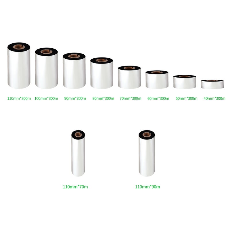 Thermal Transfer Ribbon Manufacturers Supply Barcode Printer Ribbon Wax Material Printer Ribbon Scratch 1Inch Core 50mm*300m - Image 3