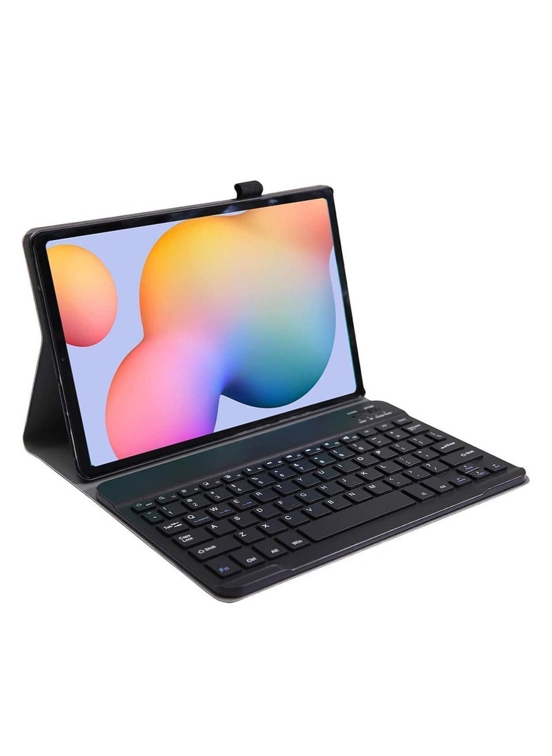 JAJEEK - New Case Compatible with Galaxy Tab S6 Lite 2020, Detachable Wireless Keyboard PU Leather Case and Keyboard Stand, Slim & Stylish, Full Protection, Multi-Angle Viewing, Ideal for Work & Play - Image 1