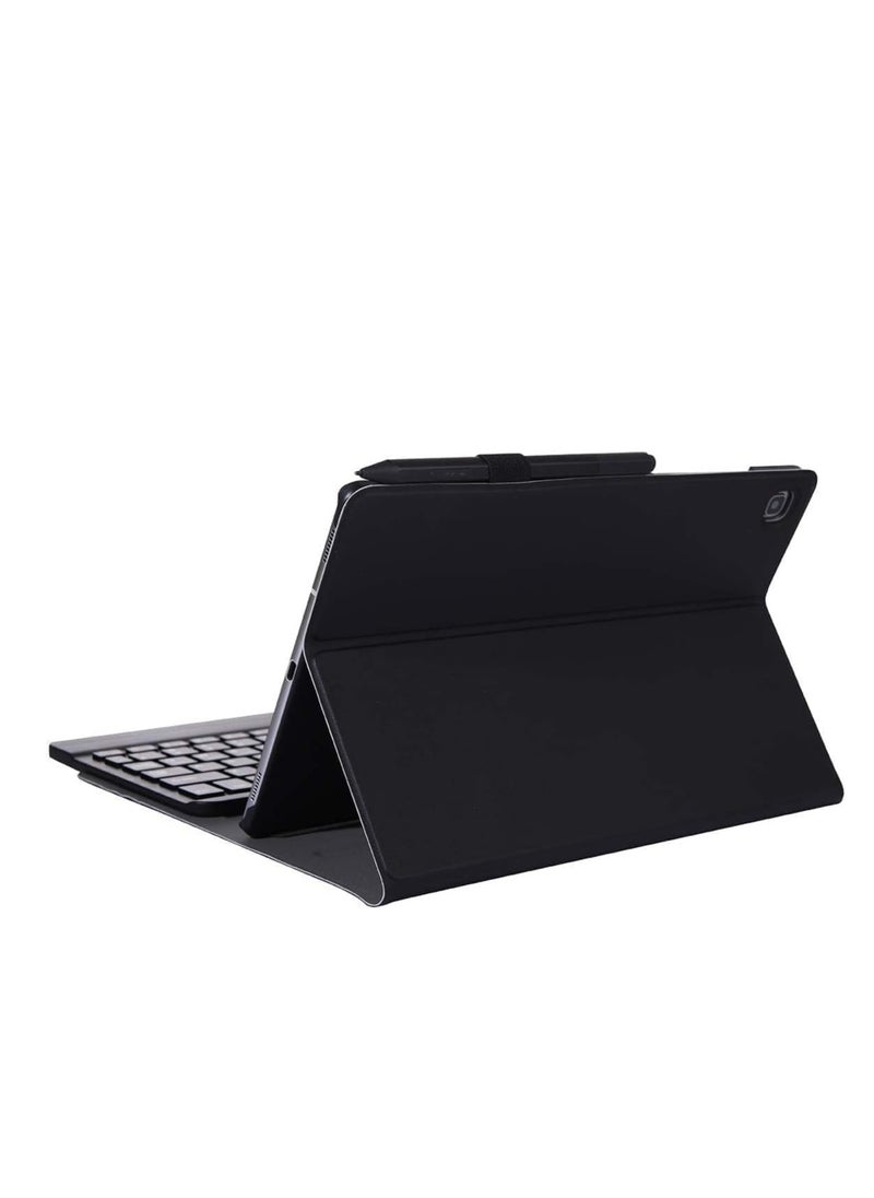 JAJEEK - New Case Compatible with Galaxy Tab S6 Lite 2020, Detachable Wireless Keyboard PU Leather Case and Keyboard Stand, Slim & Stylish, Full Protection, Multi-Angle Viewing, Ideal for Work & Play - Image 1
