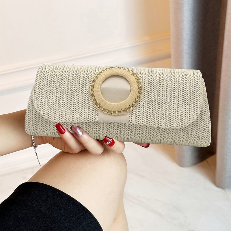 2025 Spring New Women'S Straw Evening Bag Beach Bag Crossbody Bag Summer Daily Leisure - Image 2