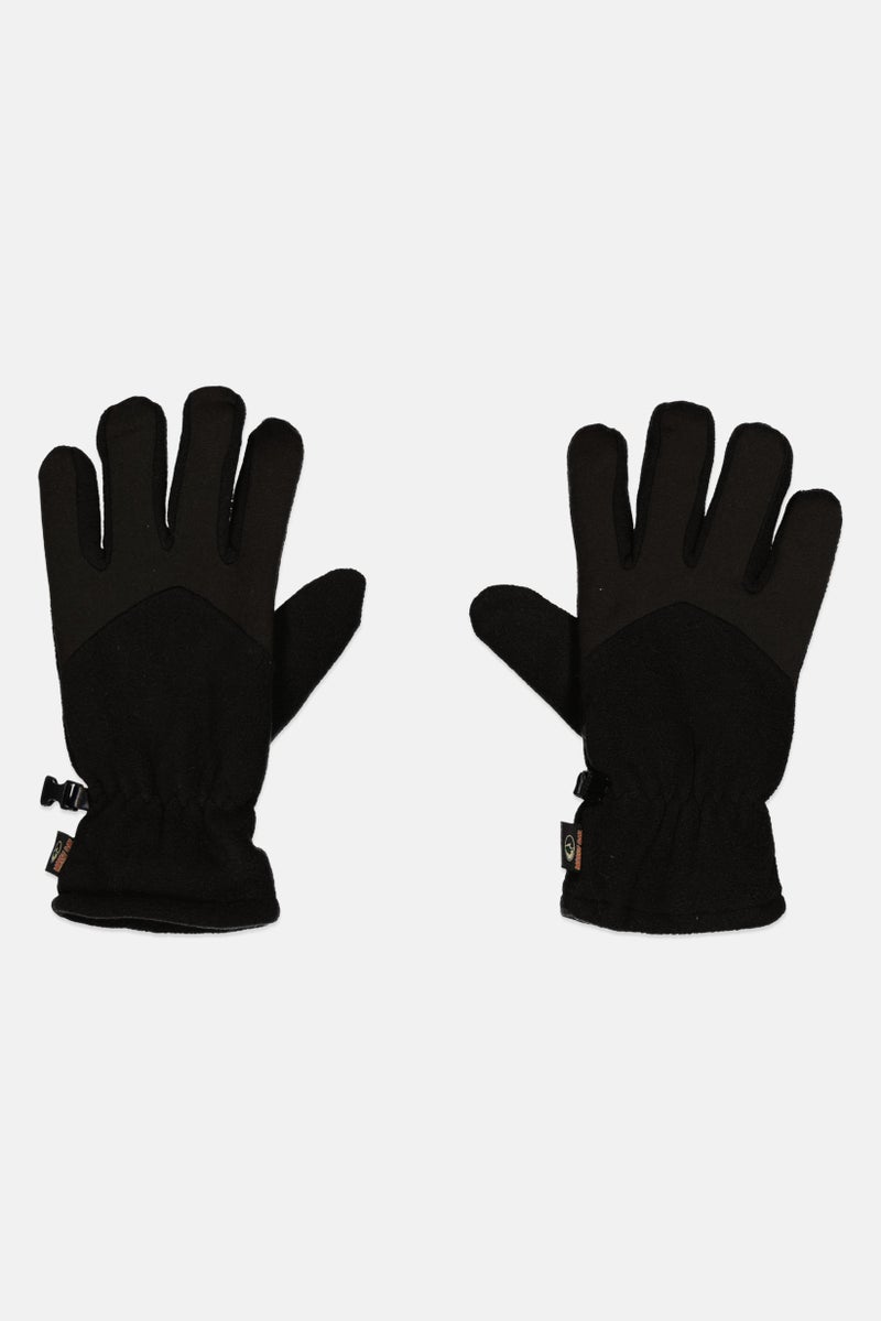 Mossy Oak قفازات رياضية للرجال 1 زوج بتصميم محكم، أسود - Image 1