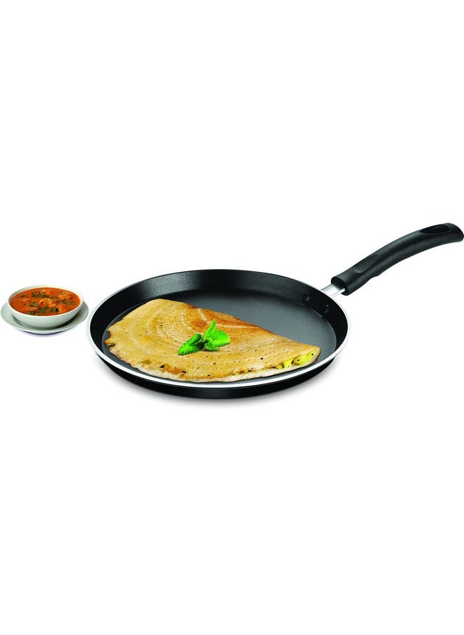 pigeon Pigeon by Stovekraft Aluminium Non-Stick Forged Flat Tawa 280, Black, 26 cm  - Image 2