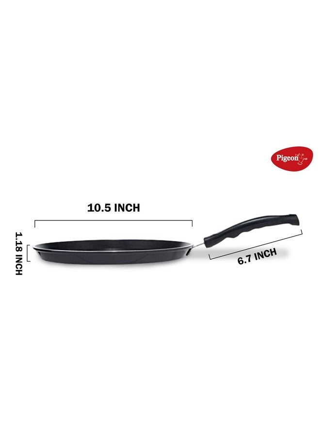 pigeon Pigeon by Stovekraft Aluminium Non-Stick Forged Flat Tawa 280, Black, 26 cm  - Image 4