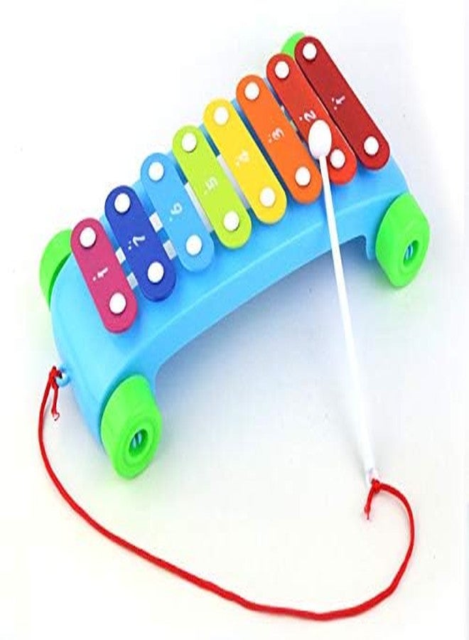 KITIKITTZ KITIKITS Xylophone, Colour Pull Toy with Music and Sounds | Musical Instruments Piano Toy Baby Children Toddlers 6 Months (White) - Image 2