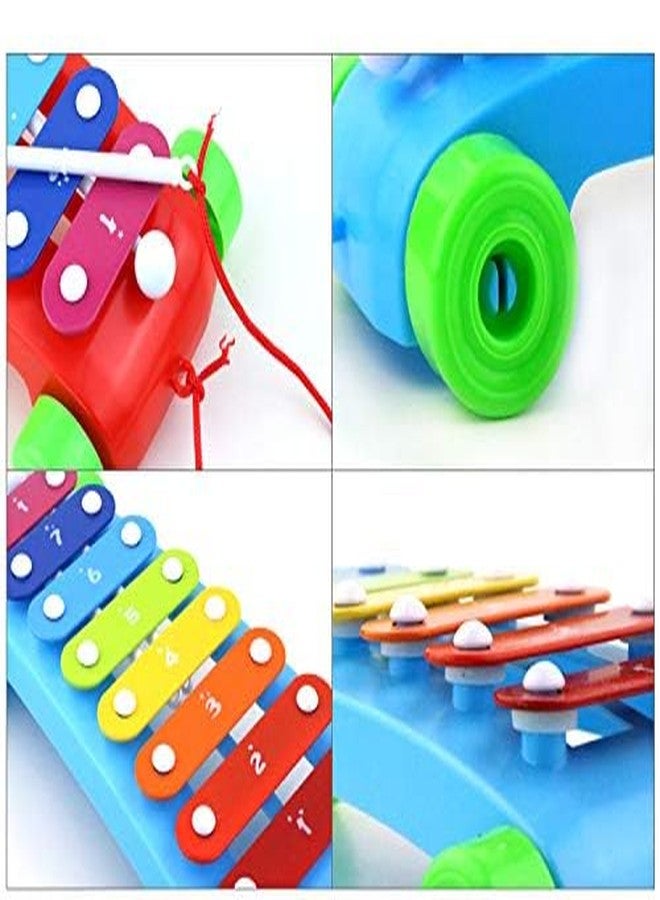 KITIKITTZ KITIKITS Xylophone, Colour Pull Toy with Music and Sounds | Musical Instruments Piano Toy Baby Children Toddlers 6 Months (White) - Image 3