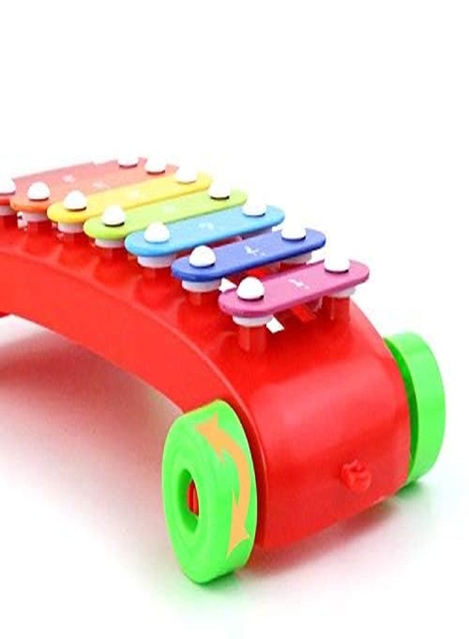 KITIKITTZ KITIKITS Xylophone, Colour Pull Toy with Music and Sounds | Musical Instruments Piano Toy Baby Children Toddlers 6 Months (White) - Image 4