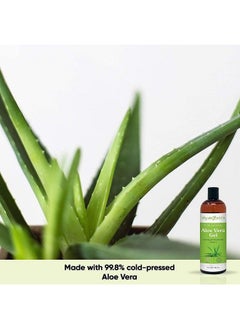 Sky Organics Aloe Vera Gel (8Oz X 3 Pack) All Natural Ultra Hydrating Skin Cooling Aloe Gel Nonsticky Relief Of Sunburns Razor Burns Bug Bites Hair Conditioner & Gel Cold Pressed Made In Usa  - Image 5