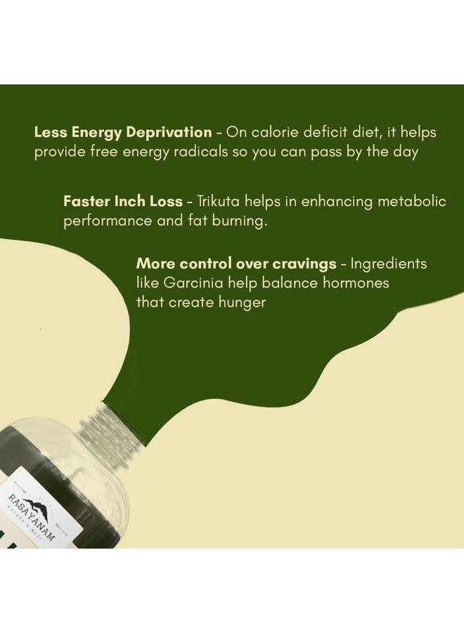 Rasayanam Slim Trim Juice for Healthy Weight Management - 750ML PACK OF 2 | Improves Gut Health | Garcinia Cambogia, Aloe Vera, Harad, Amla, Moringa, Trikuta & 8 More Ayurvedic Herbs - Image 4