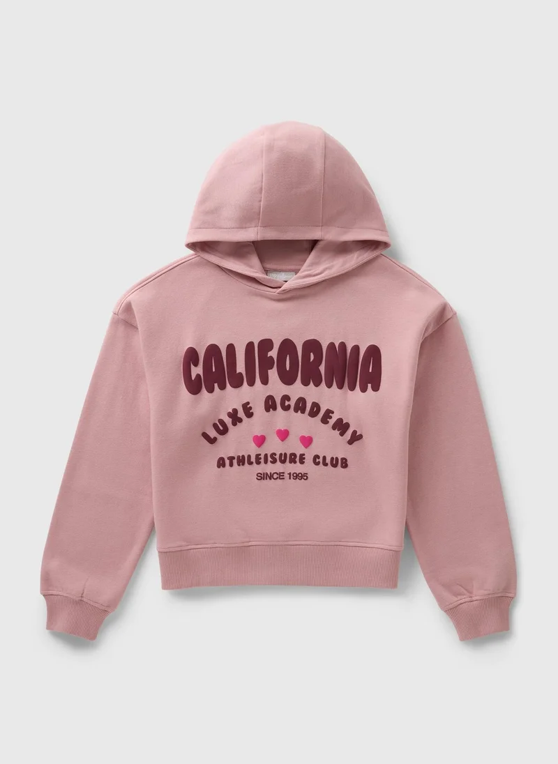 Matalan Girls Pink California Hoodie