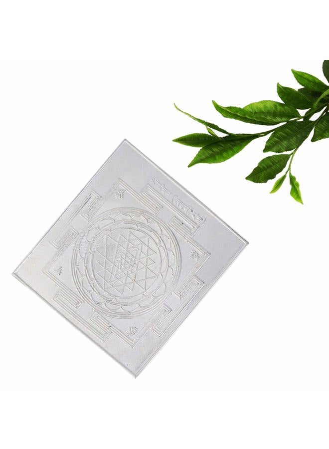 DHRUVS COLLECTION 925 Pure Silver Shree Yantra Hindu Vedic Symbol for Wealth & Prosperity - 1 Gram - Image 3