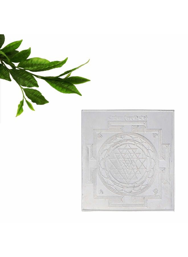 DHRUVS COLLECTION 925 Pure Silver Shree Yantra Hindu Vedic Symbol for Wealth & Prosperity - 1 Gram - Image 2